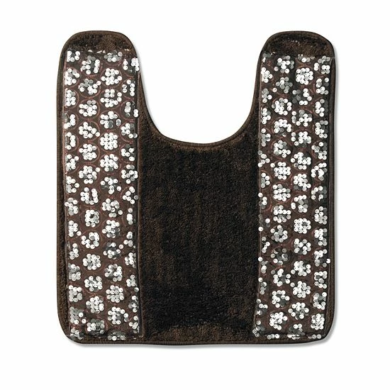 Popular Bath Sinatra Banded Contour Bath Rug Silver - Image 5