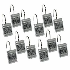 Popular Bath Sinatra 12-pk. Shower Curtain Hooks Black