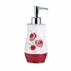 Popular Bath Blossom Rose Soap Pump Burgundy