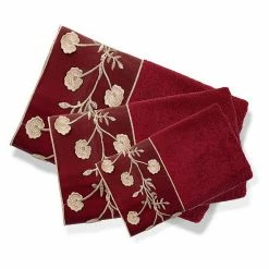 Popular Bath Ombre Rose Burg 3-piece Bath Towel Set