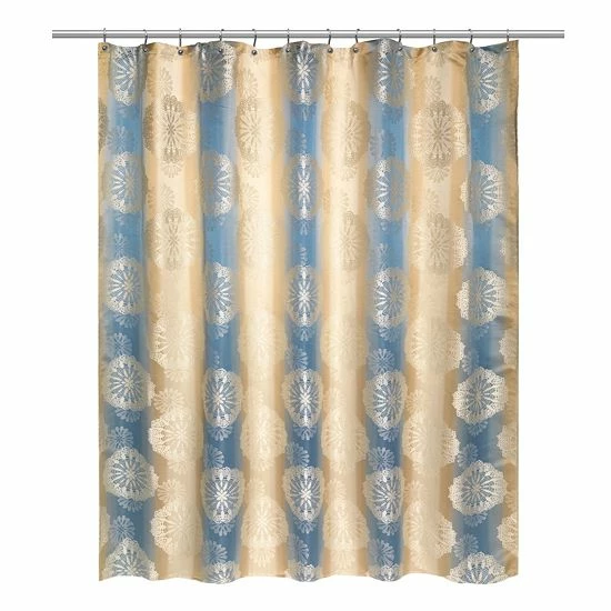 Popular Bath Fallon Shower Curtain Aqua