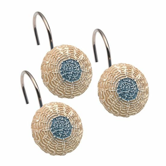 Popular Bath Fallon Shower Hooks Aqua