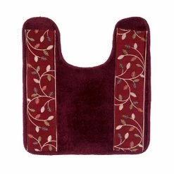 Popular Bath Aubury Banded Contour Bath Rug Beige