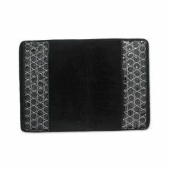 Popular Bath Sinatra Banded Bath Rug Oil Rubbed Bronze