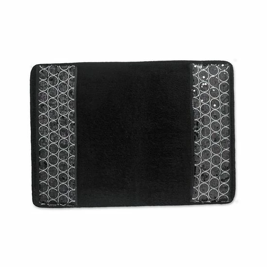 Popular Bath Sinatra Banded Bath Rug Oil Rubbed Bronze