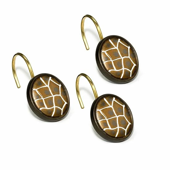 Popular Bath Safari Stripes 12-pk. Shower Curtain Hooks