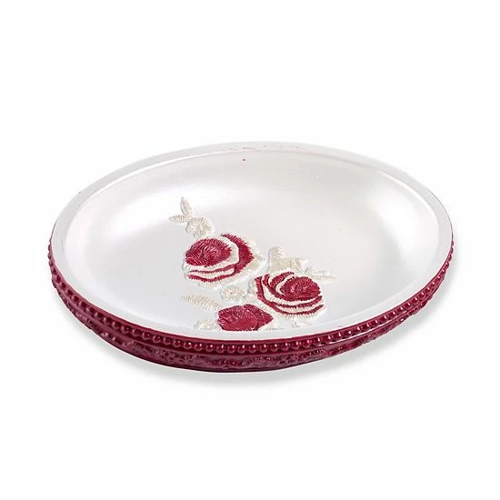 Popular Bath Blossom Rose Soap Dish Blue - Image 2