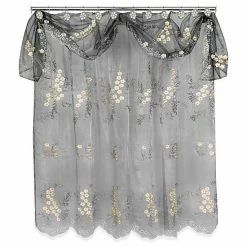 Popular Bath Bloomfield Sheer Shower Curtain & Valance