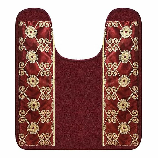 Popular Bath Elegant Rose Contour Rug