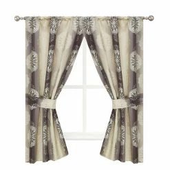 Popular Bath Fallon Window Curtain Black