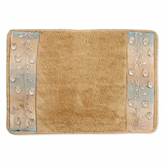 Popular Bath Ombre Rose Blue Bath Rug